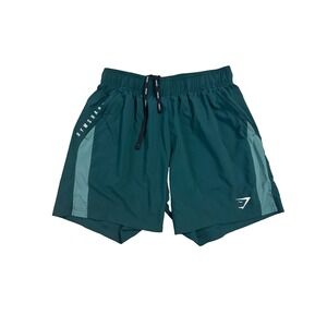 Gymshark Men's Athletic 7" Green Shorts